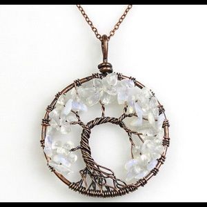 Beautiful OPALITE Tree of life necklace